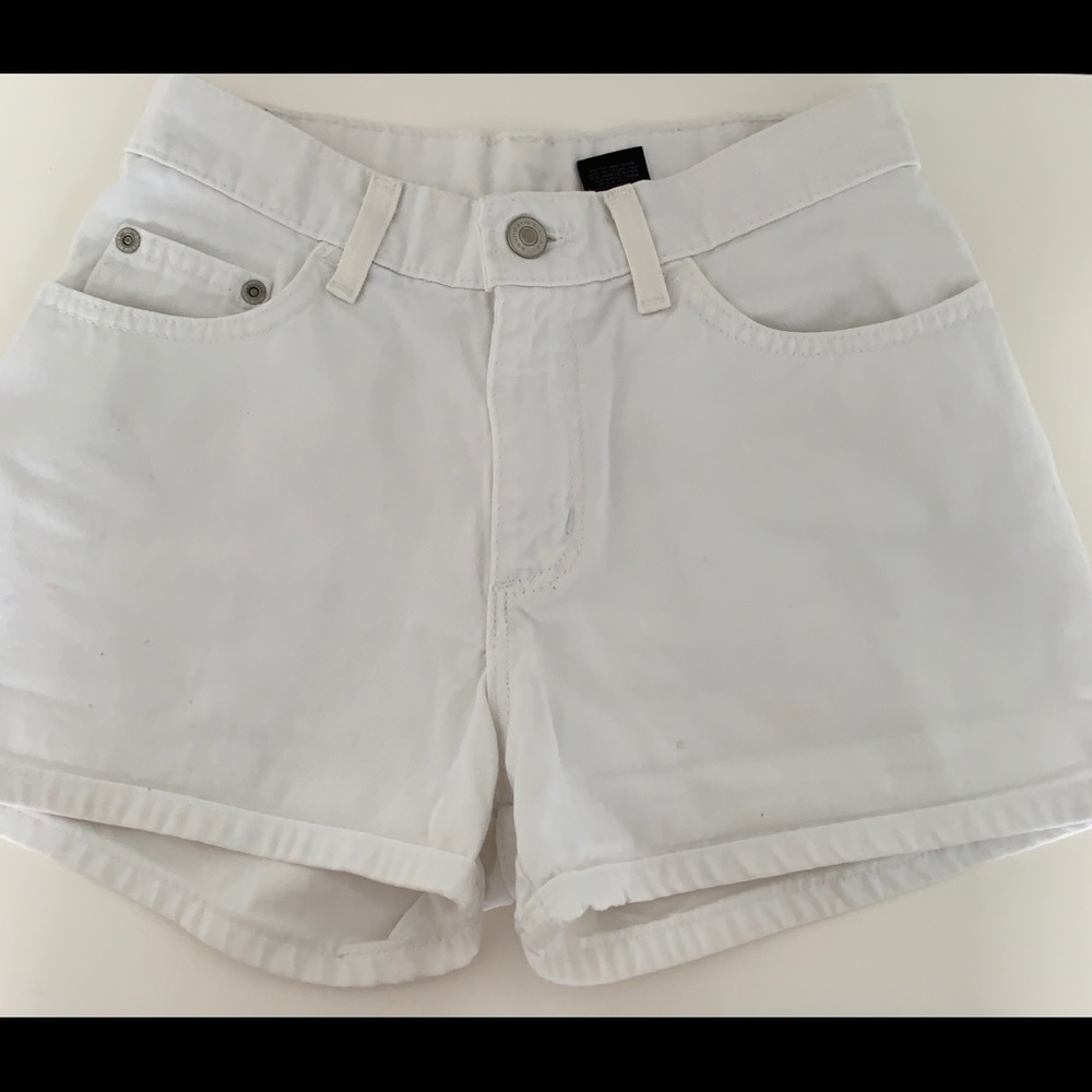 White Denim Shorts